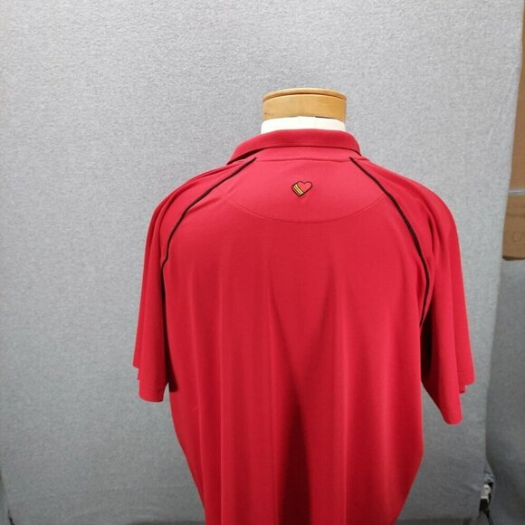 Loves Mens Employee Polo Uniform Shirt Size 3XL Red Embroidered Gas Station - Picture 5 of 7